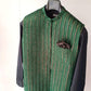 Green Embroidered Waistcoat with Copper Sequins. - Snug