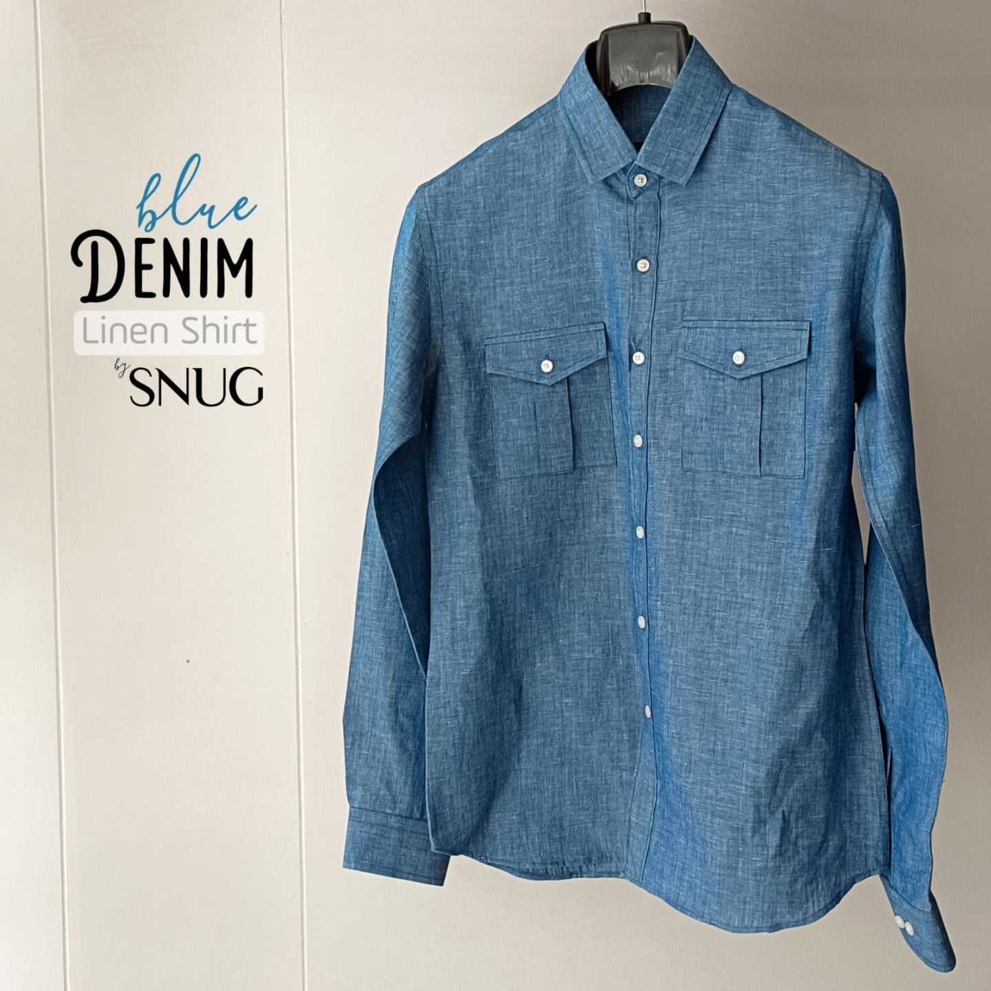 Denim Blue Linen Shirt