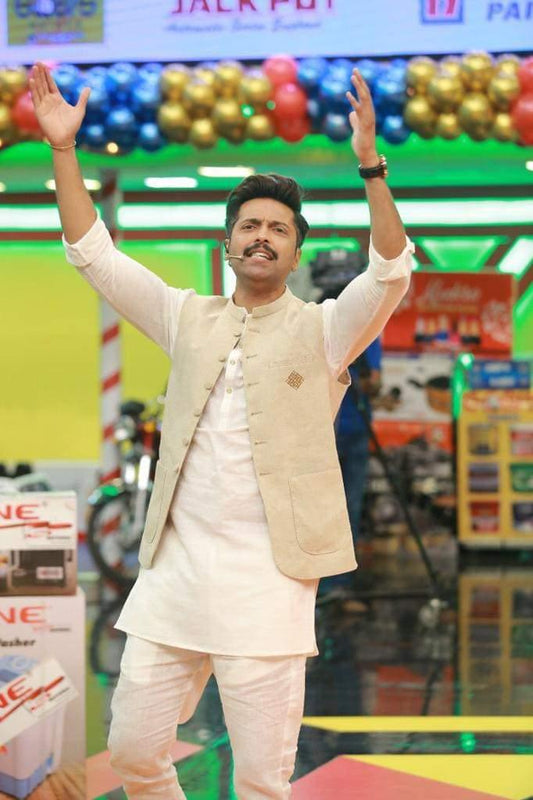 Diamond Waistcoat With kurta Trouser - Snug