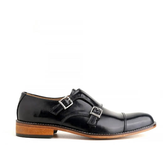Patent Cow Leather Double-Monk Shoe - Snug