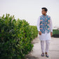 Ocean Blue Embroidered Waistcoat - Snug