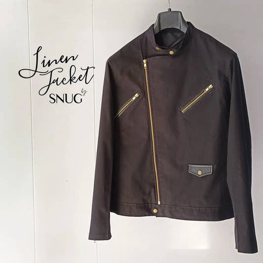 Linen Biker Jacket - Snug