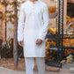 Self Embroidered Kurta Trouser With Diamond WaistCoat - Snug