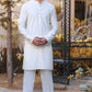 Self Embroidered Kurta Trouser With Diamond WaistCoat - Snug