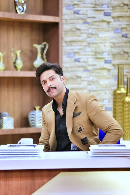 Black Linen Patch Printed Shirt. - Snug