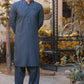 Grey Embroidered Wash And Wear Qamiz Shalwar - Snug