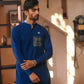 Grey Patched Kurta Trouser - Snug