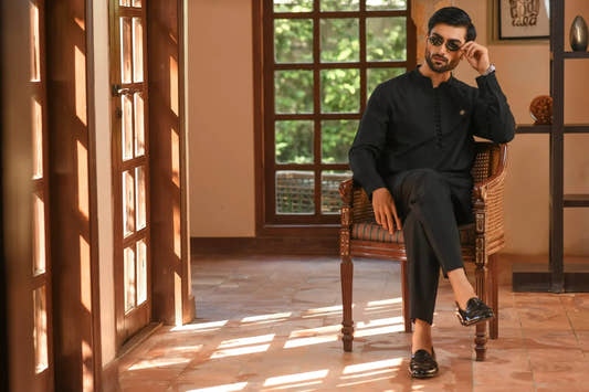 Cotton Silk Loop Kurta Trouser - Snug