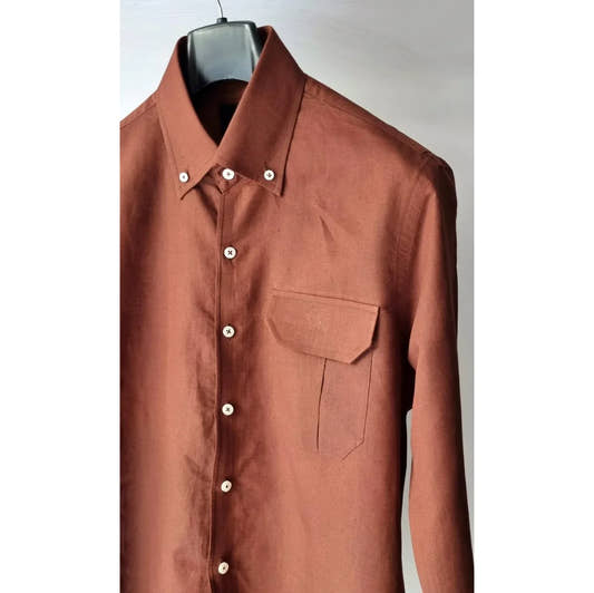 Cinnamon Linen Shirt - Snug