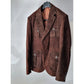 BROWN SUEDE MATTE FINISH BLAZER - Snug