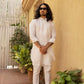 Noor - Linen kurta trouser & Waistcoat