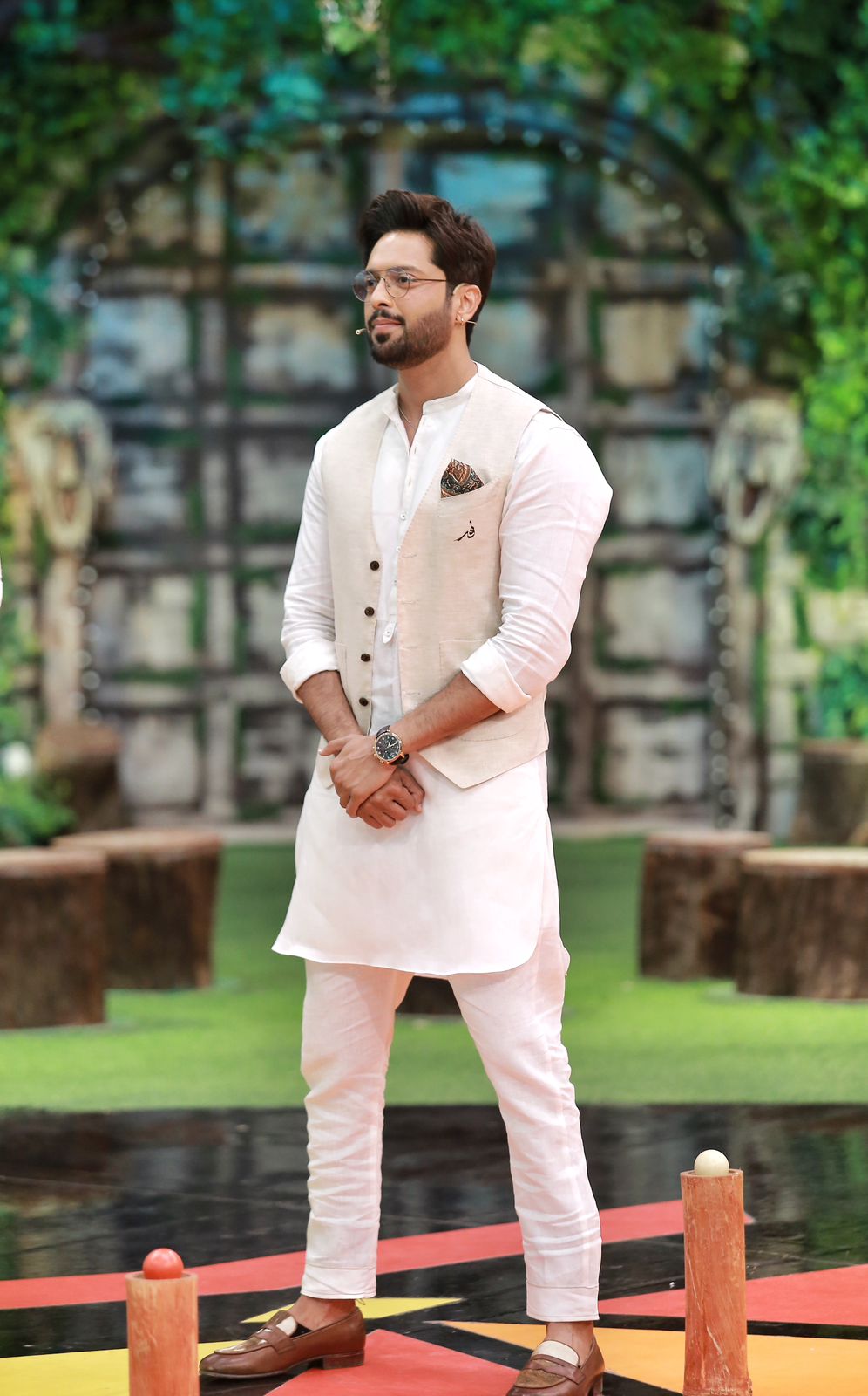 Noor - Linen kurta trouser & Waistcoat