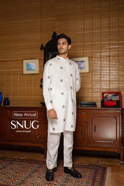 Multi Embroidered Kurta Trouser