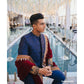 Blue Embroidered Sherwani - #ClientDiaries - Snug