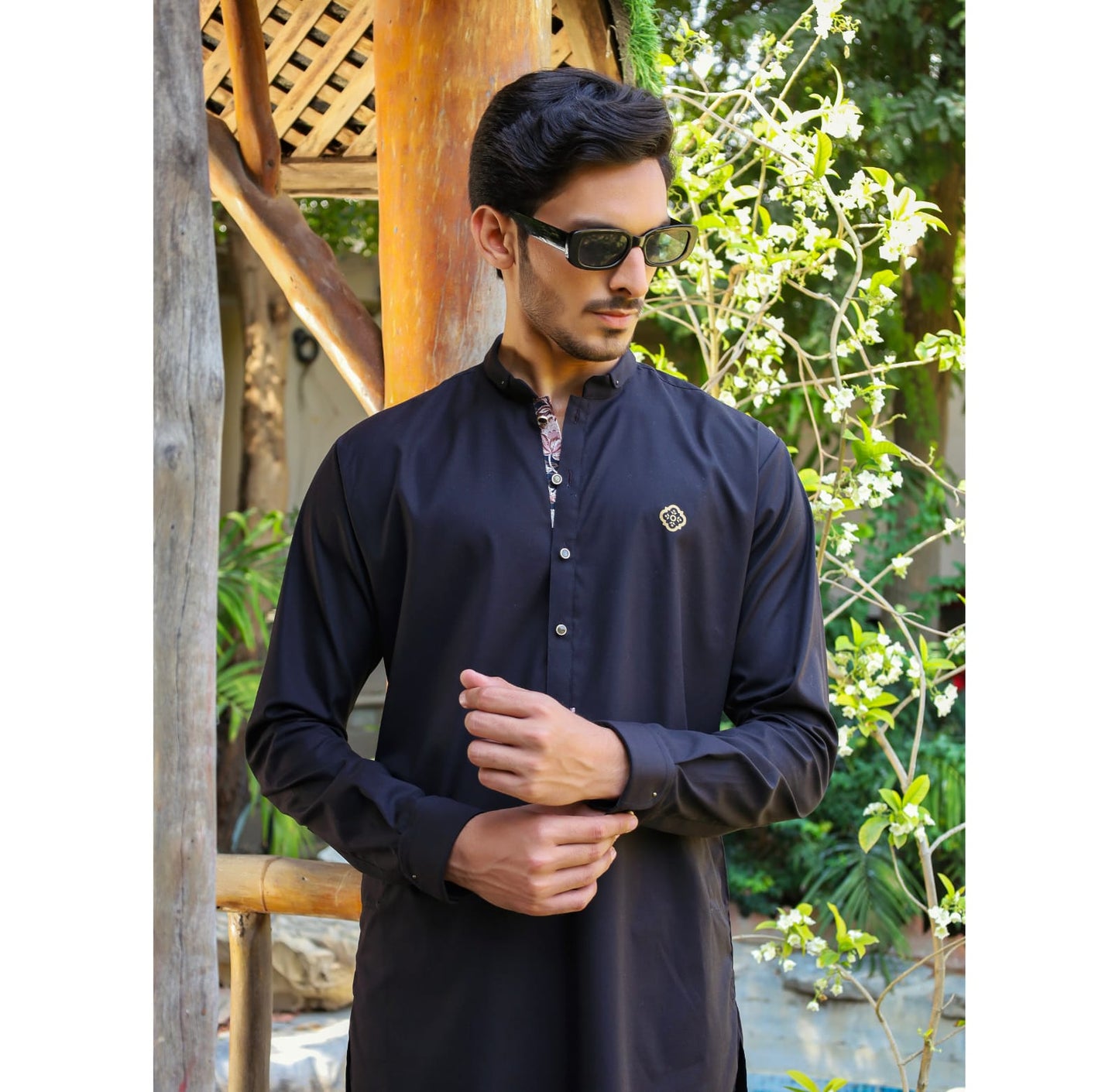 Dark Brown Egyptian Cotton Kurta Trouser