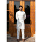 Pearl White Linen Kurta Trouser