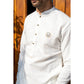 Pearl White Linen Kurta Trouser