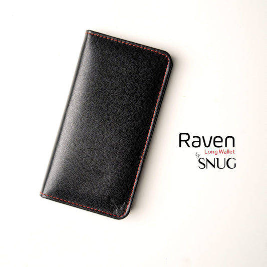 Raven-Long Cow Leather Wallet