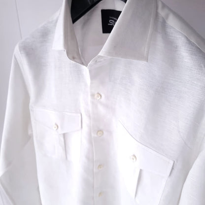 Linen Double Pocket Shirt