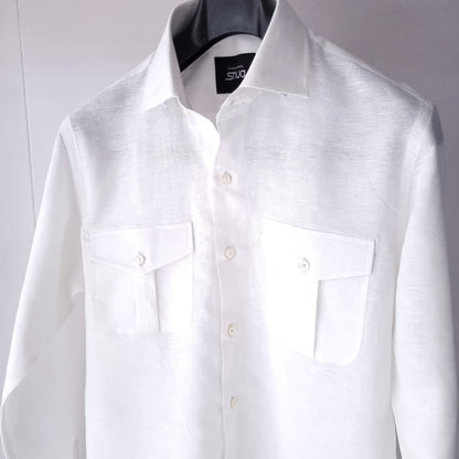 Linen Double Pocket Shirt