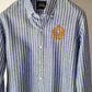 Linen Striped Embroidered Logo Shirt. - Snug