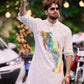 Snug's Abstract Kurta Trouser Set - Ethnic Wear by Fahad Mustafa.