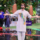 Snug's Abstract Kurta Trouser Set - Ethnic Wear by Fahad Mustafa.