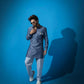Fahad Mustafa's Trend: Denim Kurta & Striped Trousers! - Snug