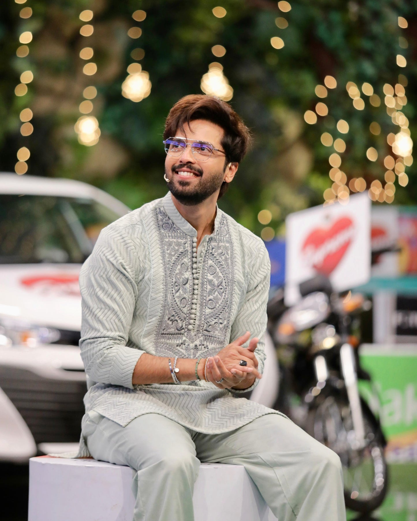 Fahad Mustafa's Trendy Pistachio Look