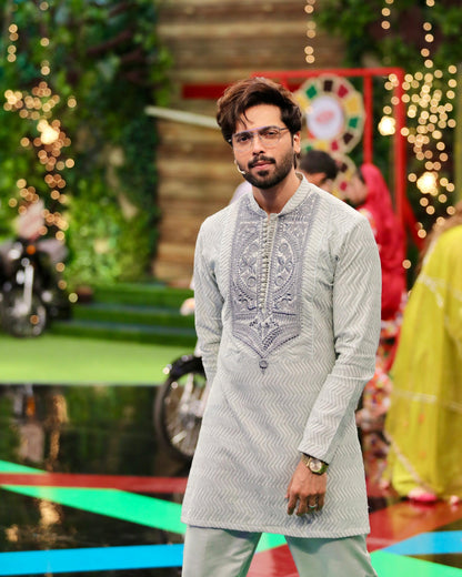 Fahad Mustafa's Trendy Pistachio Look