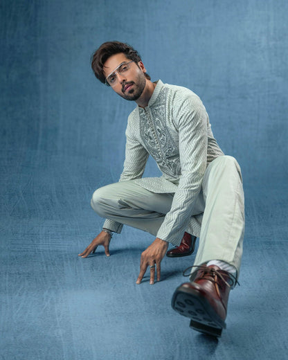 Fahad Mustafa's Trendy Pistachio Look