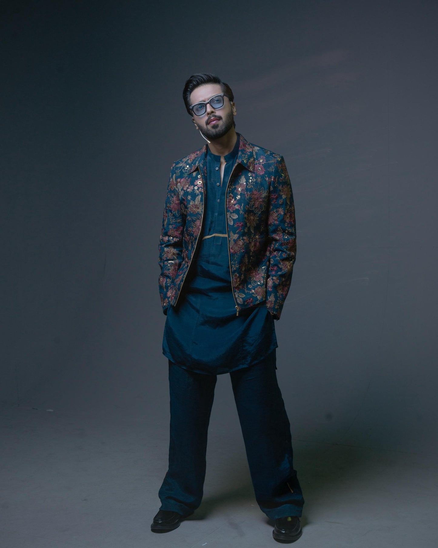 Multi Floral Embroidered Outfit