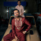 Hand Embroidered Kurta Trouser.