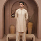 Beige Embroidered Kurta Trouser