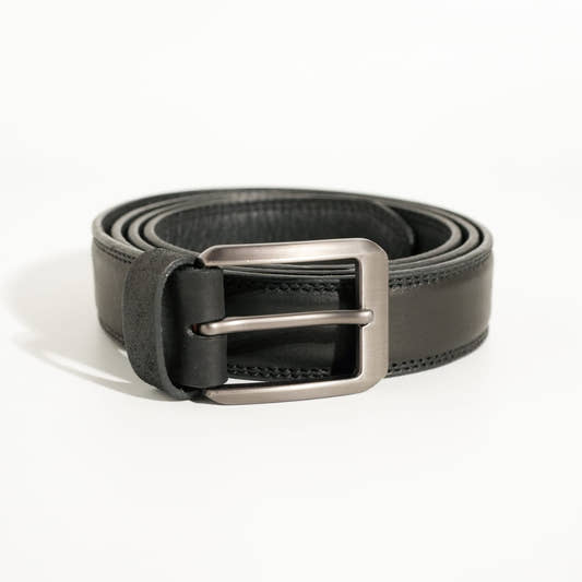 Black Formal Cow Leather Belt
