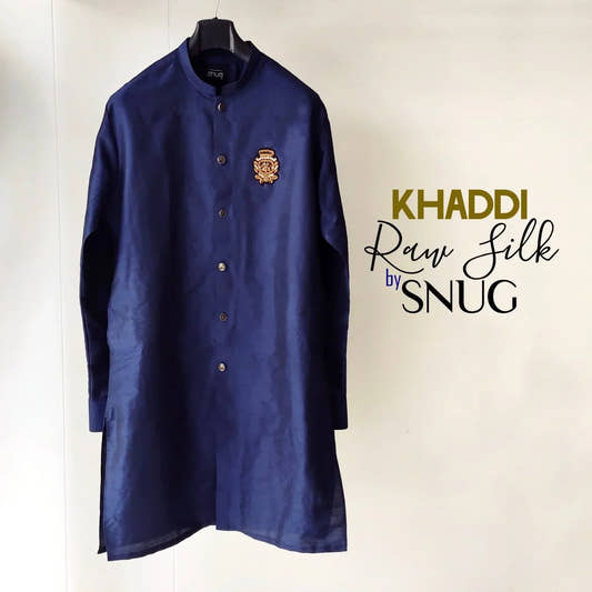 Khaddi Raw Silk Front Open - Snug