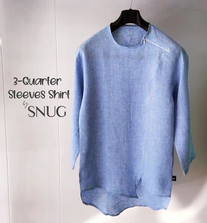 3 Quarter Sleeves Linen Shirt