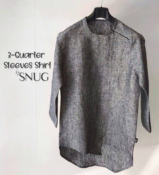 3 Quarter Sleeves Linen Shirt