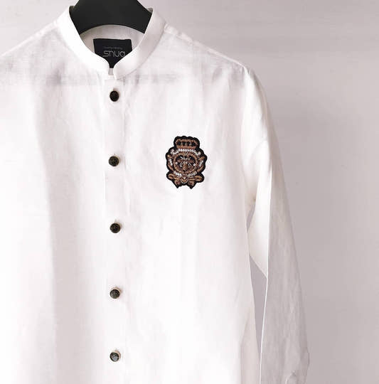 Hand Embroided Front-Open Kurta And Trouser - Snug