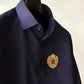 Embroidered Egyptian Cotton Blue Shirt - Snug