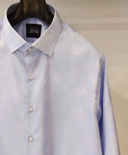 Sky Blue Floral Shirt - Snug