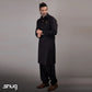 Black Kurta Shalwar with Gold Logo - Snug