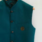 Sea-Green Waistcoat with Metal buckle. - Snug