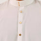Off White Kurta Shalwar with Self Embossed Blazer