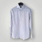 Linen Exposed Blue Self Striped Shirt - Snug