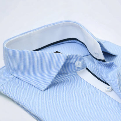 Sky Blue Rich Self Shirt.