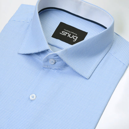 Sky Blue Rich Self Shirt.