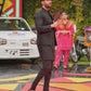 Box Embroidered Pattern Waistcoat with Embroidered Striped Kurta Trouser. - Snug