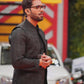 Box Embroidered Pattern Waistcoat with Embroidered Striped Kurta Trouser. - Snug