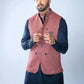 Mystic Midnight Ensemble: Snug's Egyptian Cotton Kurta & Trouser with Linen Waistcoat. - Snug